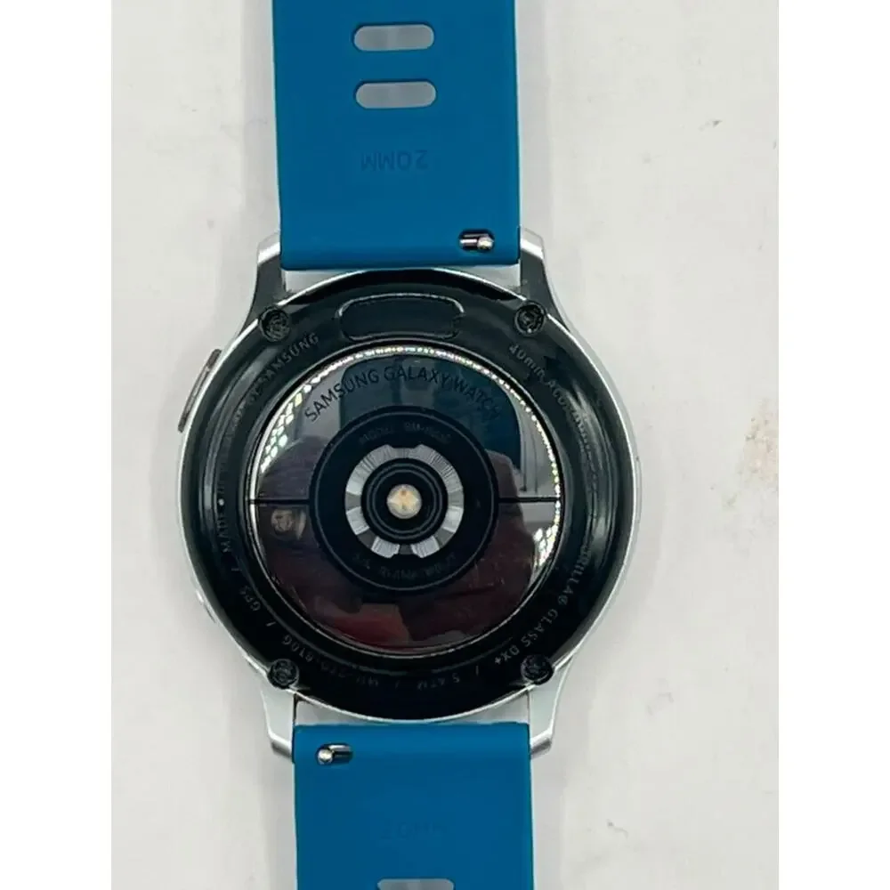 Samsung Galaxy Watch Active2 SM-R830 Silver Dial Blue Band 4gb Unblocked